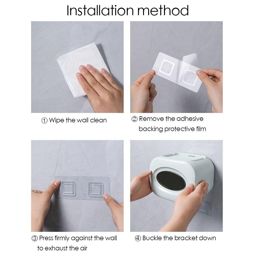 LONTIME Giá Đỡ Cuộn Giấy Vệ Sinh / Cuộn Giấy Vệ Sinh Gắn Tường Chống Thấm Nước Tiện Lợi Dành Cho Nhà Bếp