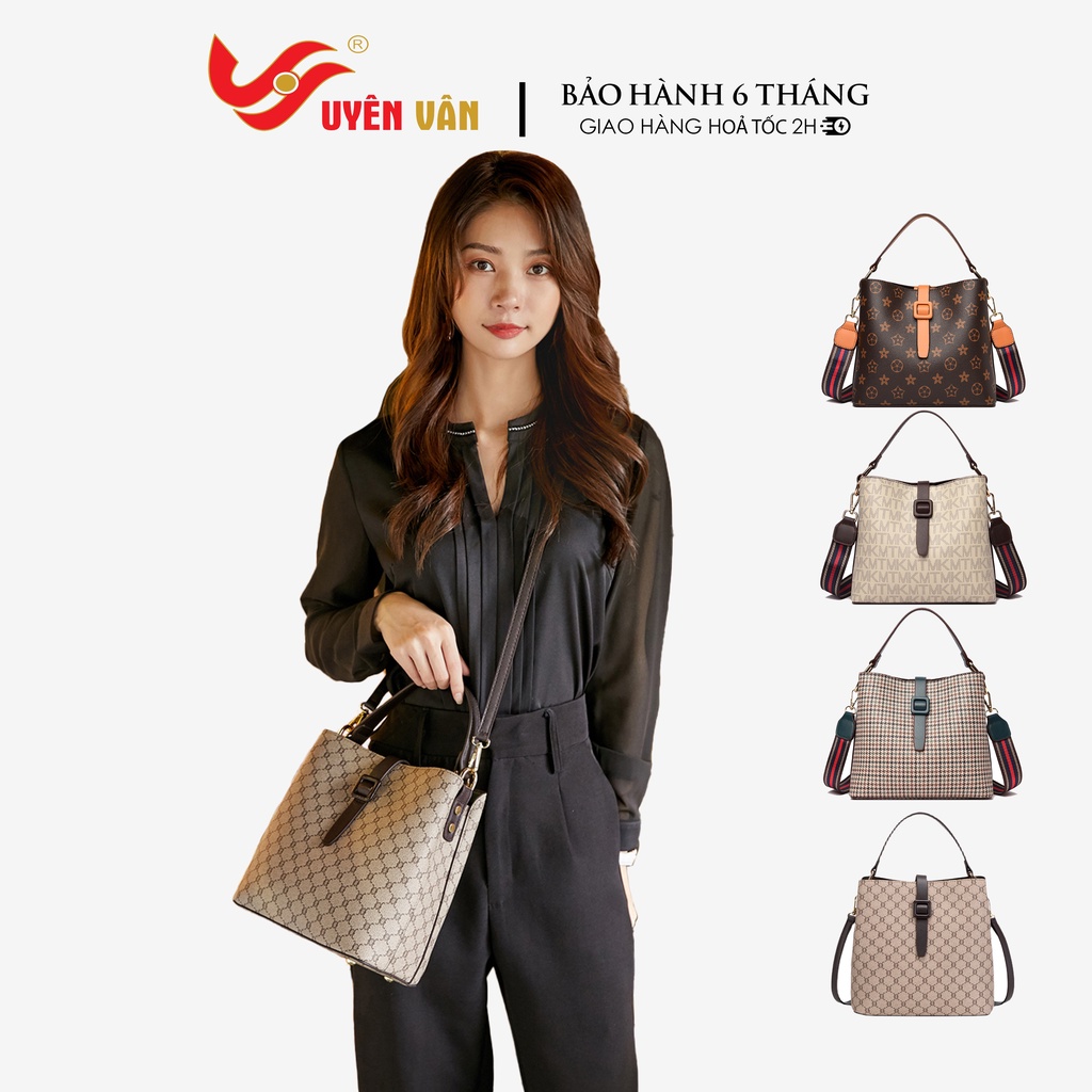 Túi xách nữ mini da PU cao cấp họa tiết monogram size a5 thời trang hàn quốc 6683