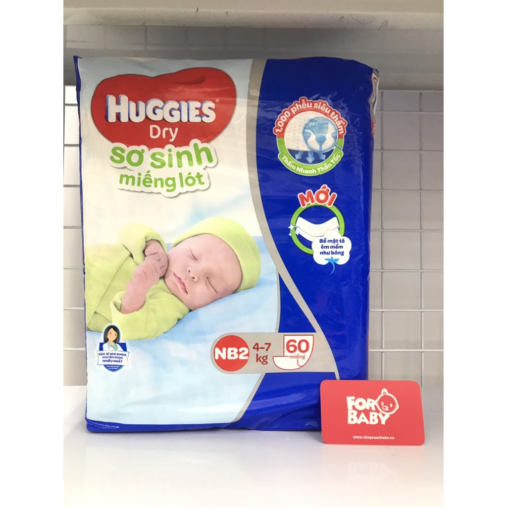 Miếng lót Huggies NB2 (60 miếng)