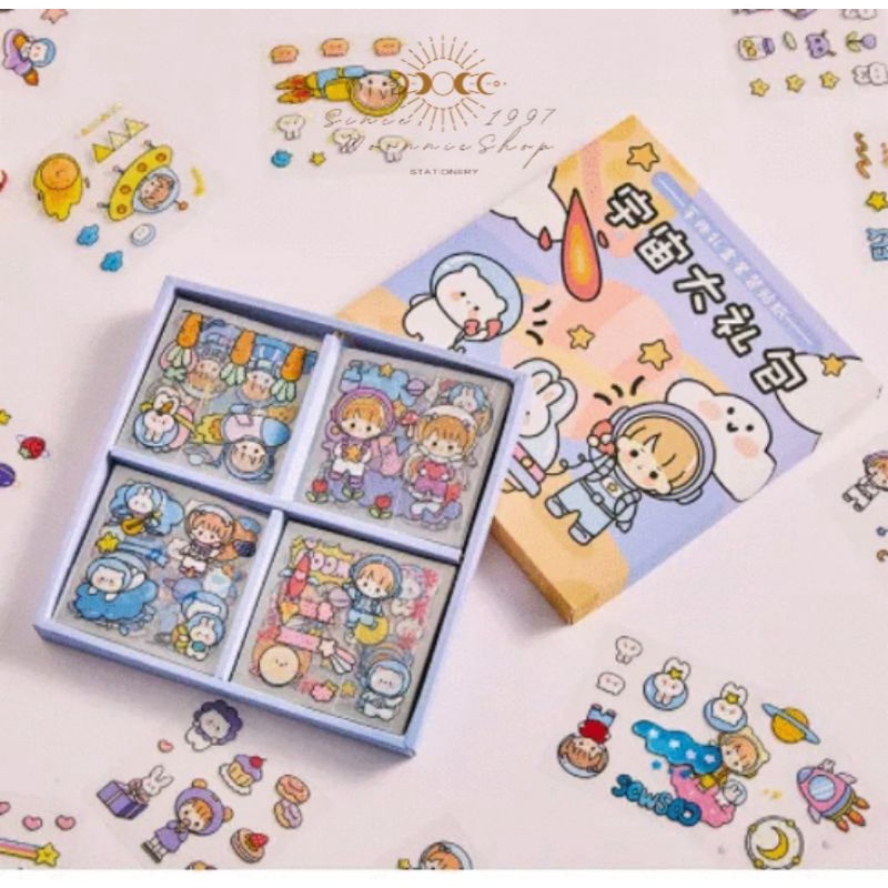 Hộp 100 tấm sticker cute