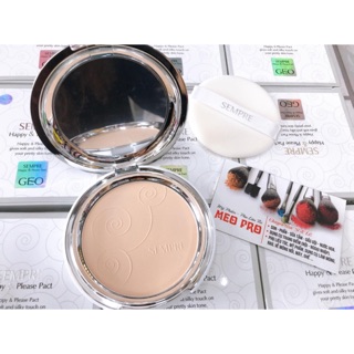 Phấn nền siêu mịn Geo Sempre happy&please pact( hàn quốc)
