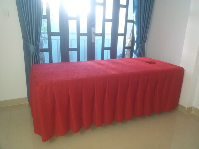 Ga giường Spa thun viền bèo nhiều màu sắc | BigBuy360 - bigbuy360.vn