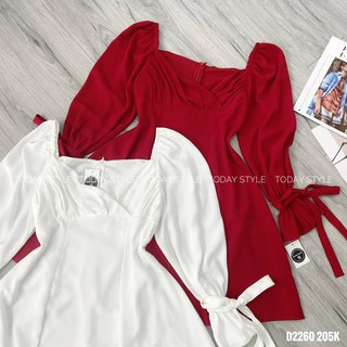 ĐẦM XÒE DÀI TAY TODAYSTYLE FREESIZE D2260
