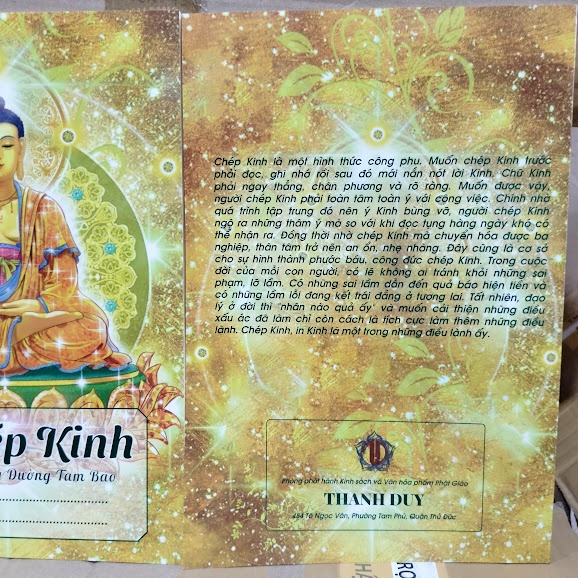 Vở chép kinh Phật