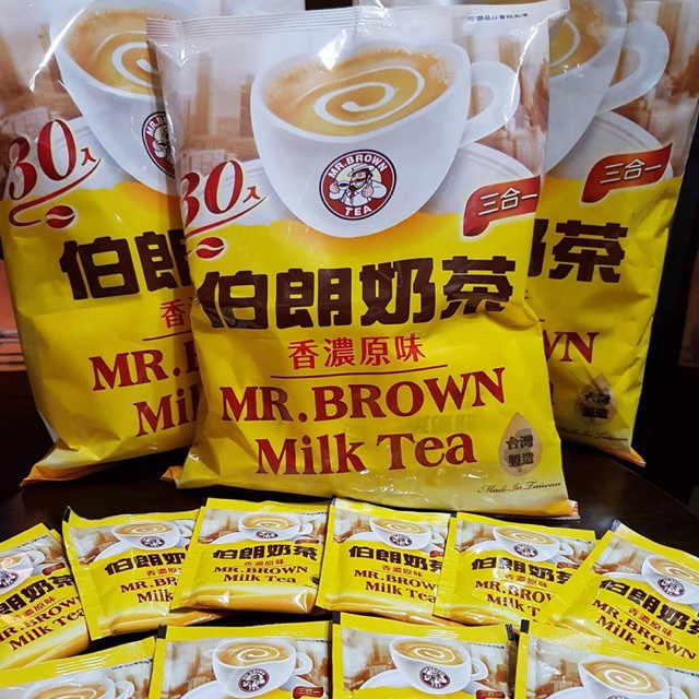 Trà sữa Mr Brown Đài Loan (Combo 15 gói lẻ) - HSD: T8/2022