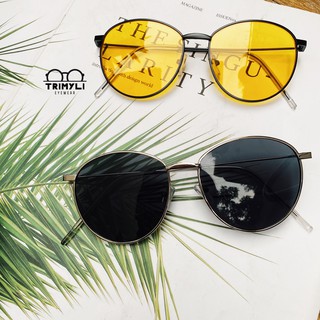 Kính mát nam nữ thời trang Trimyli Eyewear gọng tròn kim loại hottrend - kính râm chống UV
