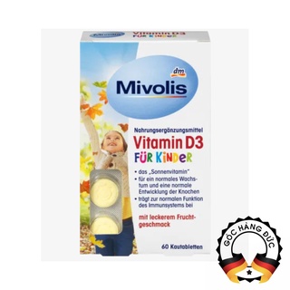 - Kẹo ngậm Mivolis Vitamin D3 fur Kinder hộp 60 viên