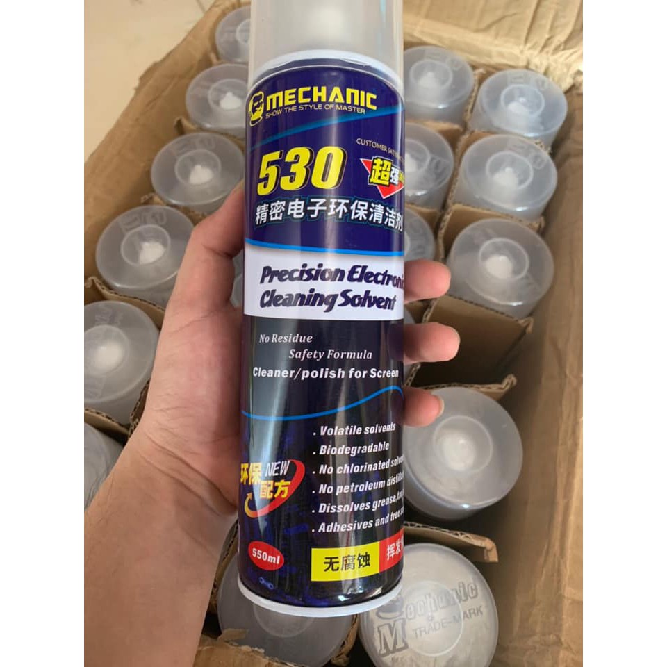 Nước tẩy keo 530 xanh Mechanic