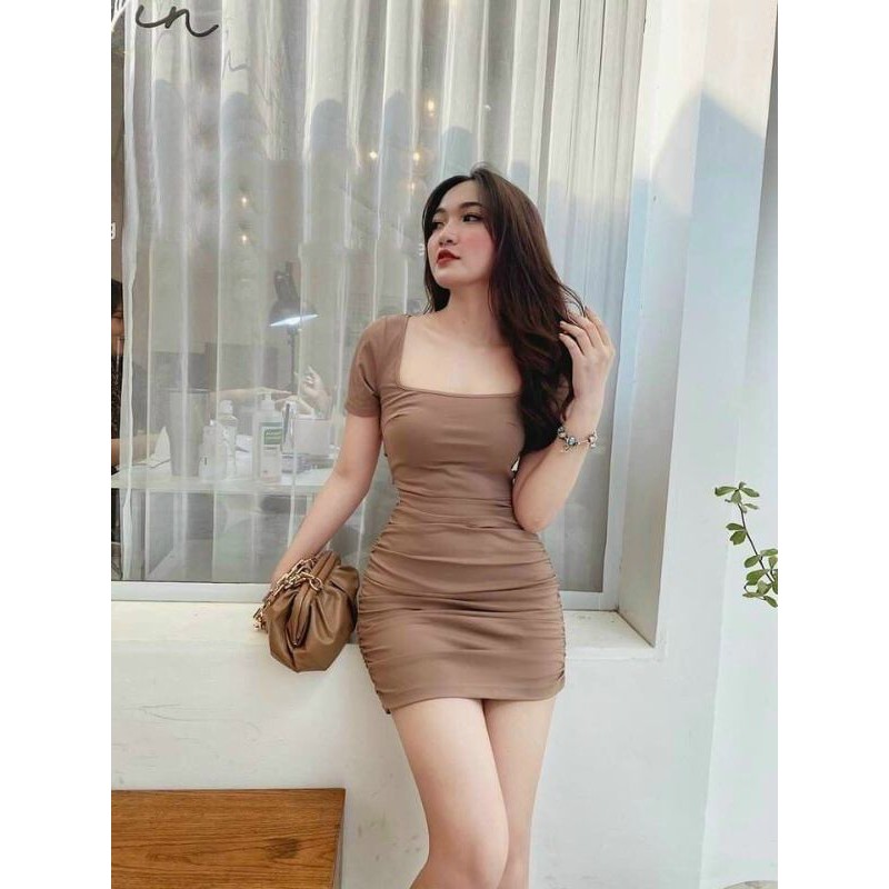 Đầm body cổ U BIGSIZE 55 ĐẾN 90 KÝ