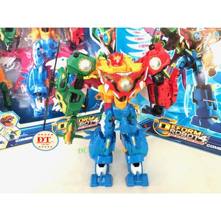 ĐỒ CHƠI HỘP RÁP ROBOT BIẾN HÌNH 3 TRẠNG THÁI 5 CON