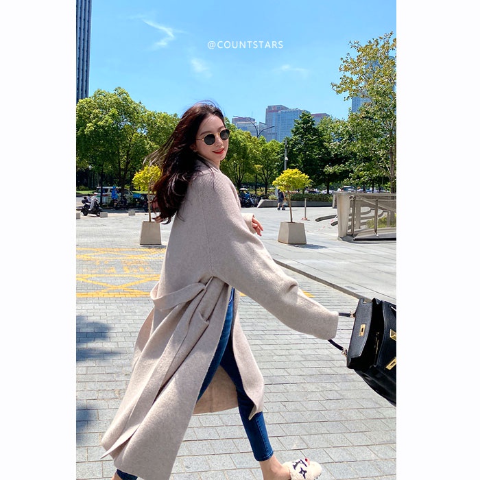 🌸Áo Khoác Dệt Kim Buộc Dây Chất Lượng Cao Màu Sắc | BigBuy360 - bigbuy360.vn