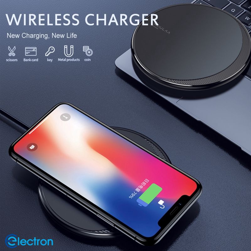 ★Electron KUULAA Qi Wireless Charger For iPhone 11 Pro 8 X XR XS Max 10W Fast Wireless Charging for Samsung S10 S9 S8 USB Charger ★Electron