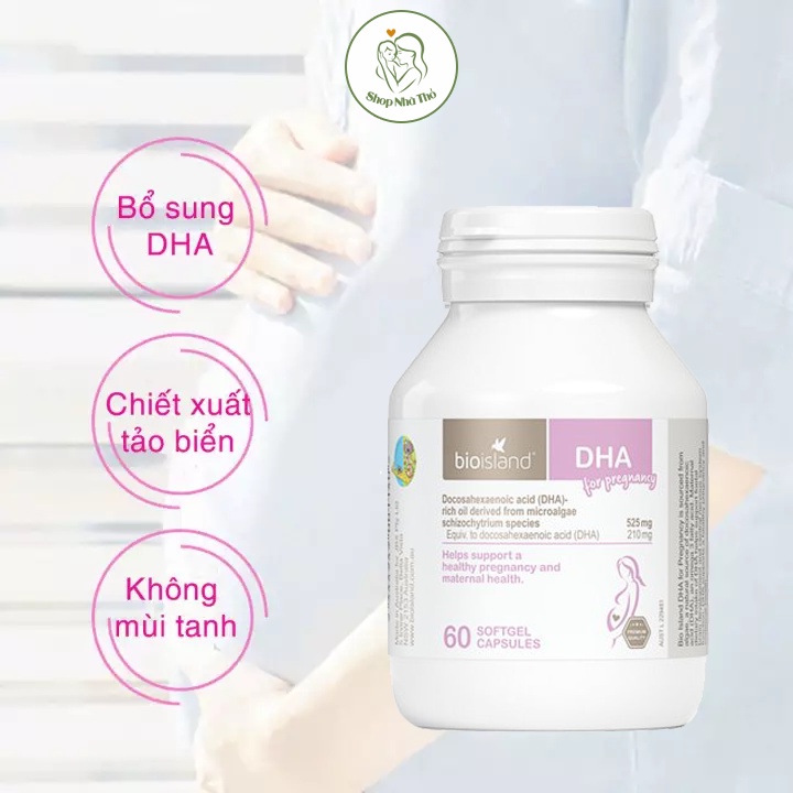 DHA bầu Bio Island 60 viên Úc - DHA for Pregnancy, dành cho mẹ sắp bầu, đang bầu và sau sinh