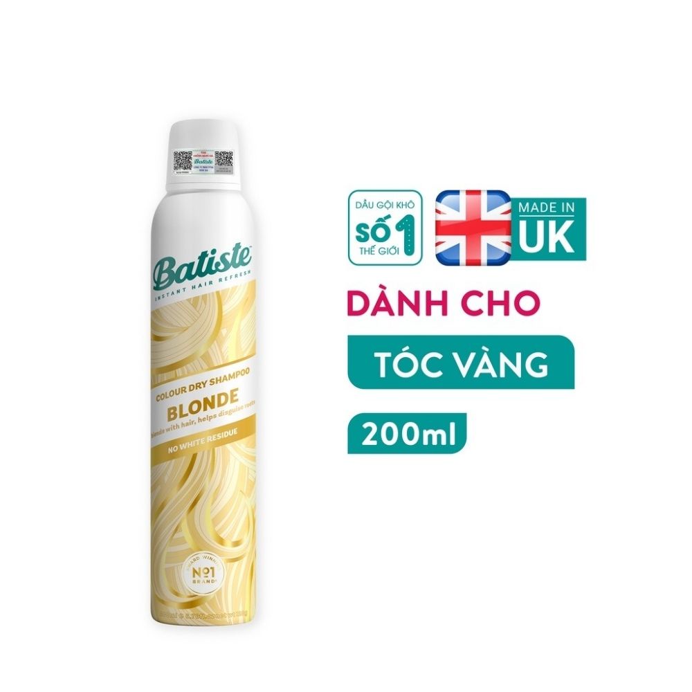 Dầu Gội Khô Batiste Dry Shampoo 200gram dưỡng tóc, làm phồng tóc - Shop Lavenic