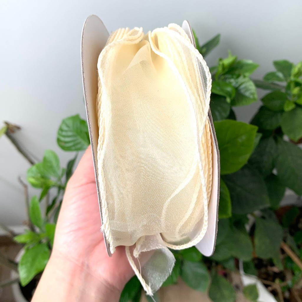 2m dây ruybang voan viền bèo 5.5cm