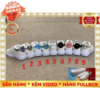 ⚡Bán sỉ⚡  Giày thể thao MC Queen bảy sắc cầu vồng óng ánh