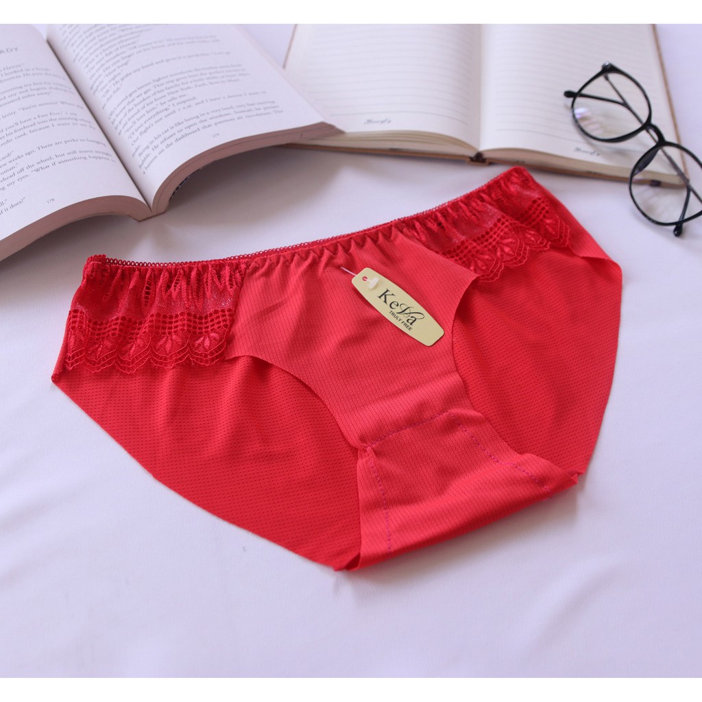 Quần lót nữ cotton phối ren kháng khuẩn thông hơi thoáng mát | BigBuy360 - bigbuy360.vn