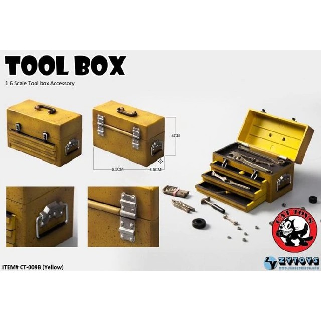 1/6 Scale Tool Box Accessory CT-009 A/B/C/D Figure Model With Box Model for 12 inches Action Figures 4 colors-UYT-168