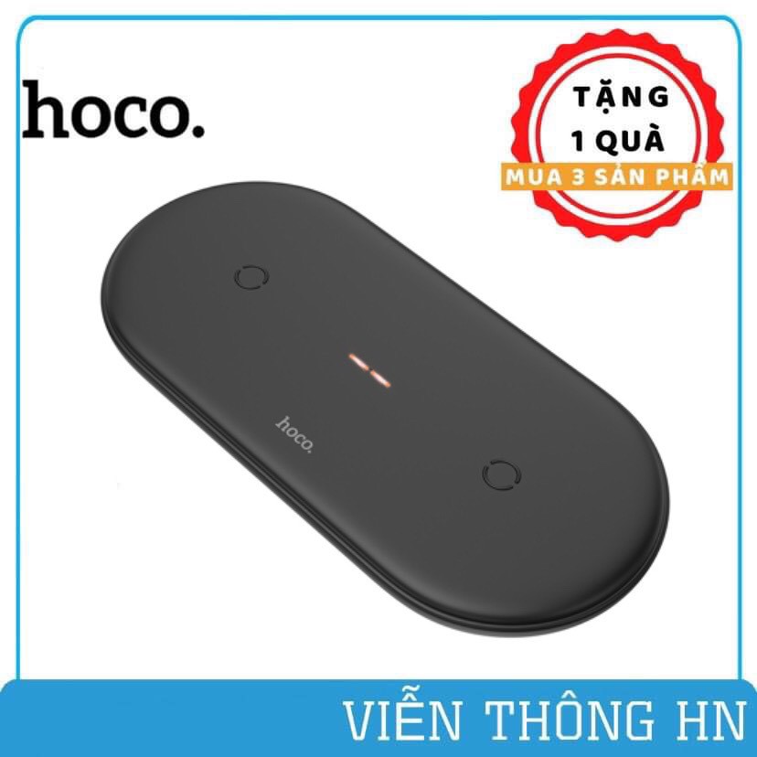 Đế sạc nhanh không dây 3 in 1 10W Hoco CW23 - dock sạc không dây