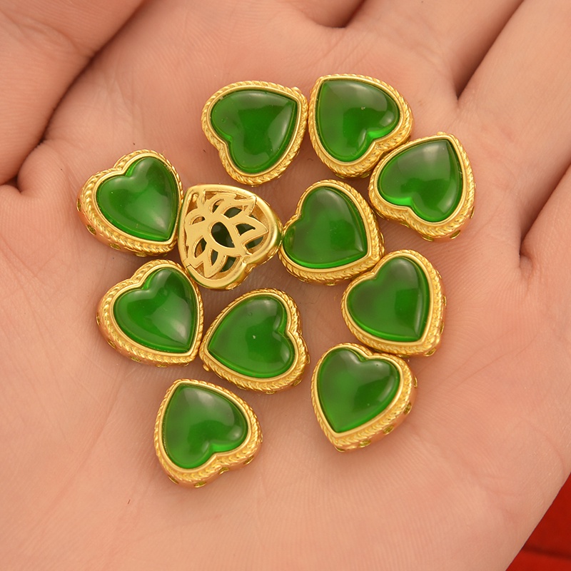 Phụ Kiện Trang Sức Hình Trái Tim Phong Cách Nepal Cổ Điển