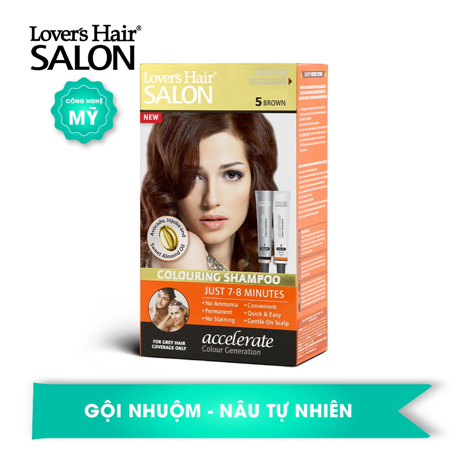 Dầu Gội Nhuộm Phủ Bạc Tóc Lover's Hair Salon Coloring