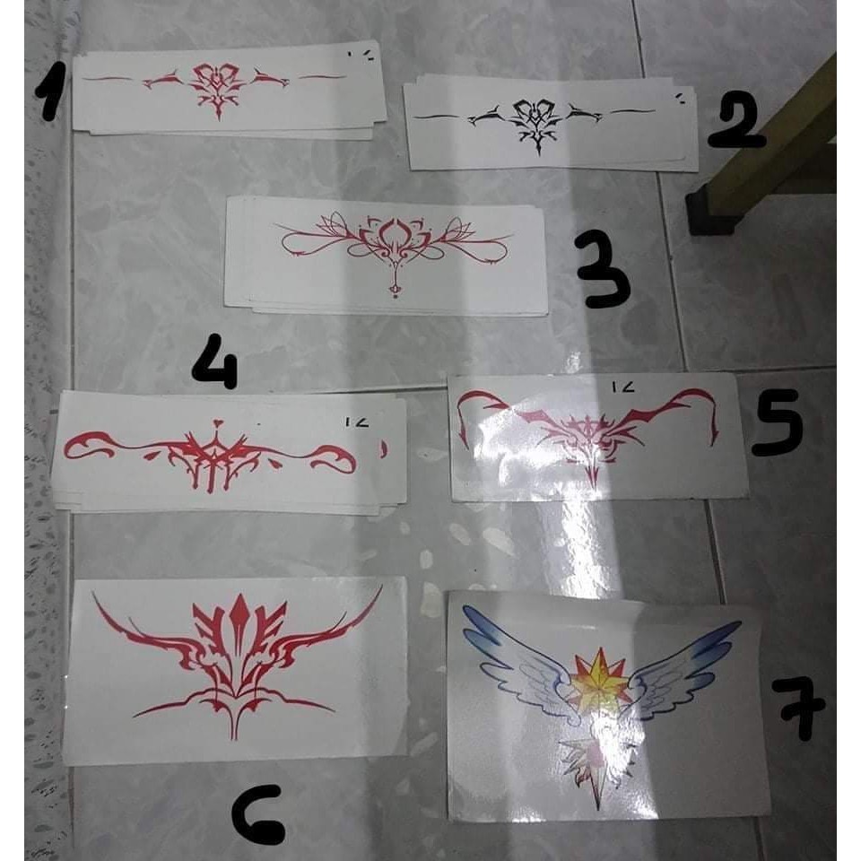 Hình xăm đen đỏ