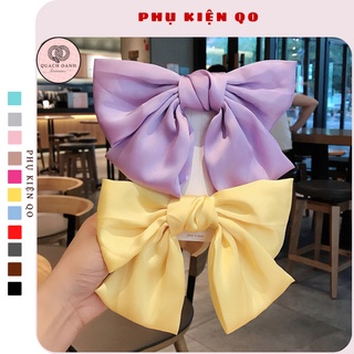 Kẹp tóc nơ màu pastel nữ tính KEP31