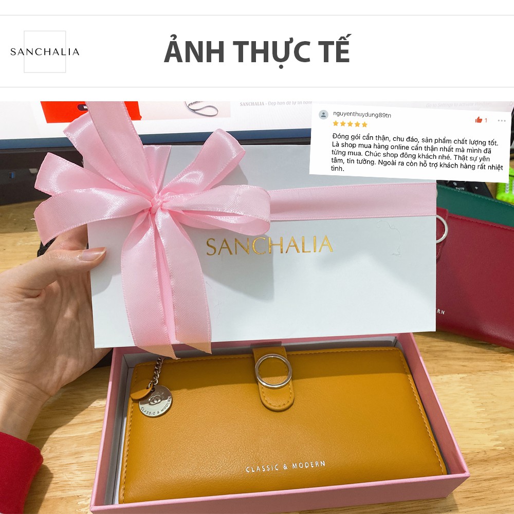 [Mã WABRWB24 giảm 30K đơn 99K] Ví nữ đẹp cầm tay dáng dài da mềm cao cấp chính hãng Sanchalia SC1309 | BigBuy360 - bigbuy360.vn