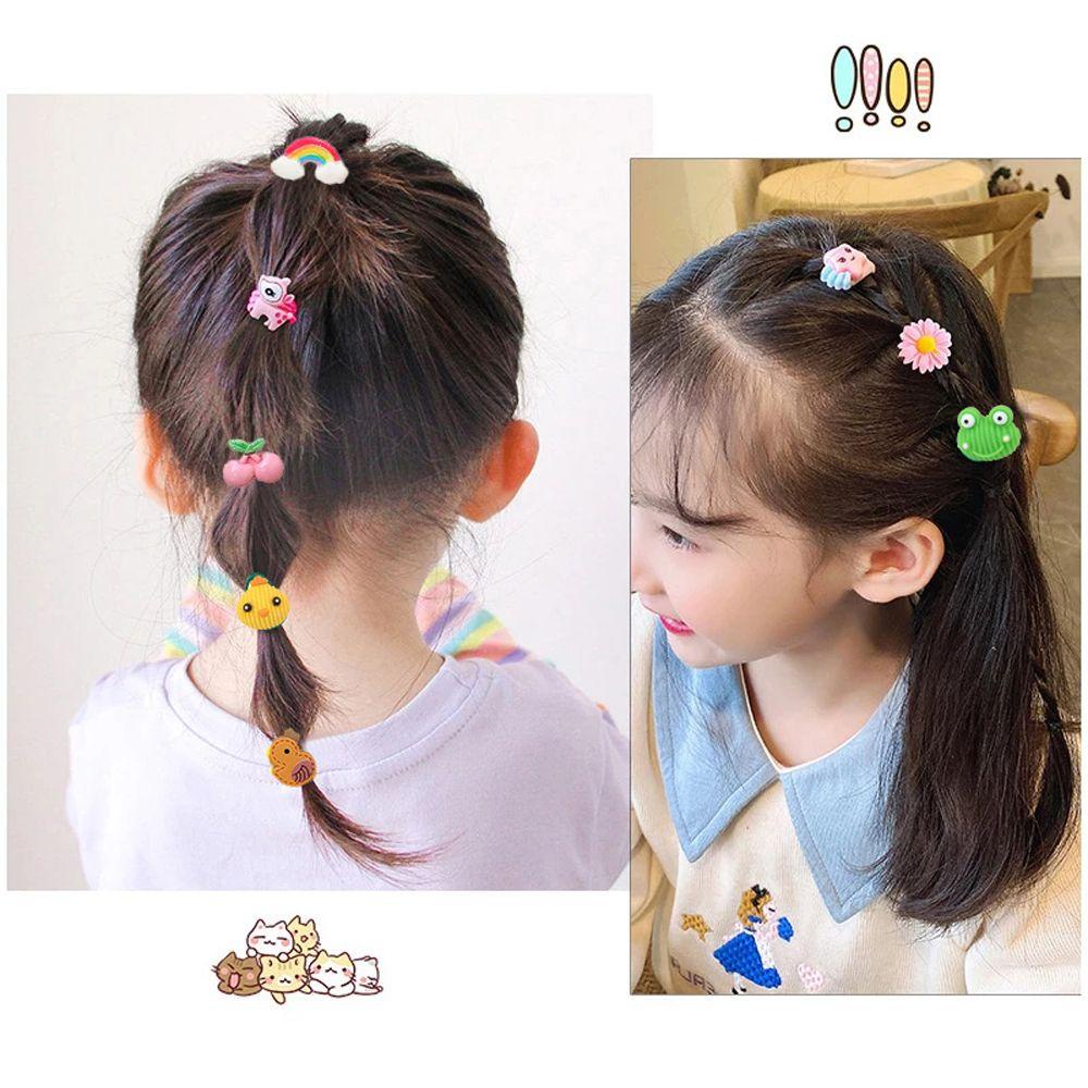 Dây Cột Tóc Đuôi Ngựa Hình Động Vật Dễ Thương Phong Cách Hàn Quốc Cho Bé Gái