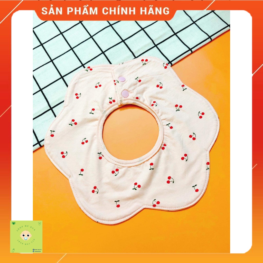 Set 3 yếm tròn chất cotton xuất dư xịn cho bé trai và bé gái