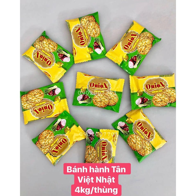 1 Kg Bánh quy hành Onion Tân Việt Nhật Thơm Ngon -đồ ăn vặt-tết -bánh mứt tết