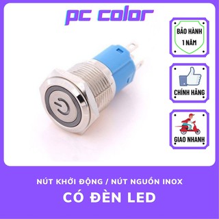 Nút nguồn inox có led (power swith)