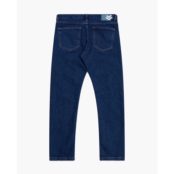 OWL BRAND® BASIC SLIM JEANS - Quần jeans dài ống suông / Xanh đậm - OWL140222