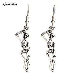 Khuyên tai mặt hình bộ xương người phong cách Gothic sành điệu
