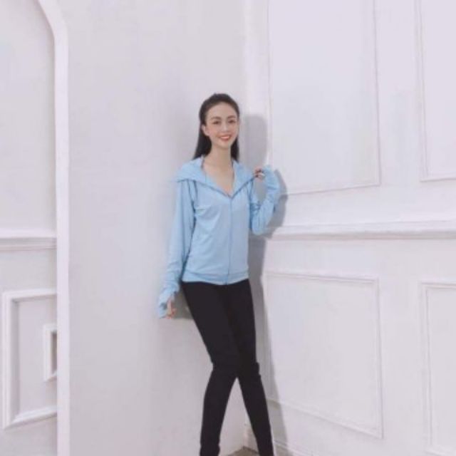 [XẢ HÀNG KHÔNG ĐỦ SIZE] Áo nắng cotton dáng ngắn, vải co dãn 4c, bao tay chùm kín, mũ rộng khóa kéo kín qua mũi | BigBuy360 - bigbuy360.vn