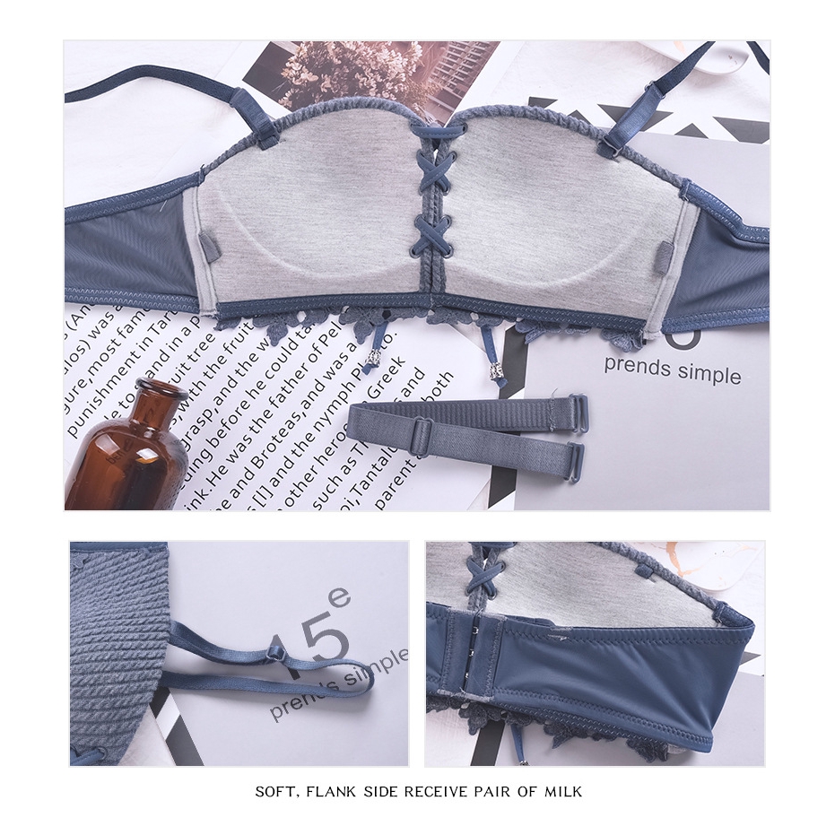 Áo ngực không dây tạo khe ngực có thể mua theo bộ với quần lót | BigBuy360 - bigbuy360.vn