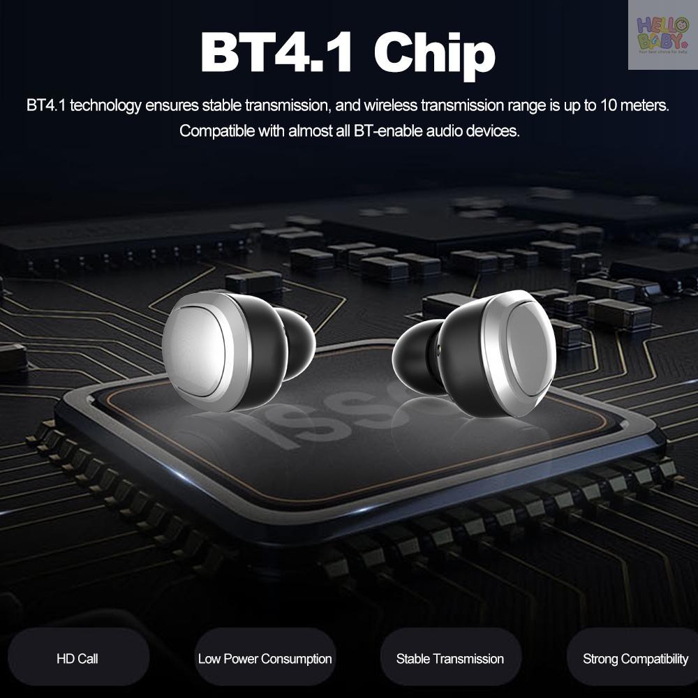 Bộ Tai Nghe Bluetooth Không Dây T12 Tws Kèm Hộp Sạc