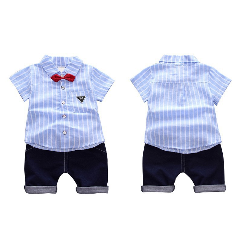 Set Áo Thun Polo &amp;Amp; Quần Short Cho Bé Trai