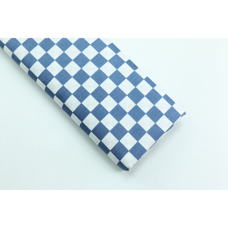 Tấm Vải Sợi Chéo Cotton Họa Tiết Kẻ Ô 2cm Làm Đồ Thủ Công