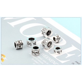CHARM BẠC THÁI KHẮC OM MANI PADME HUM