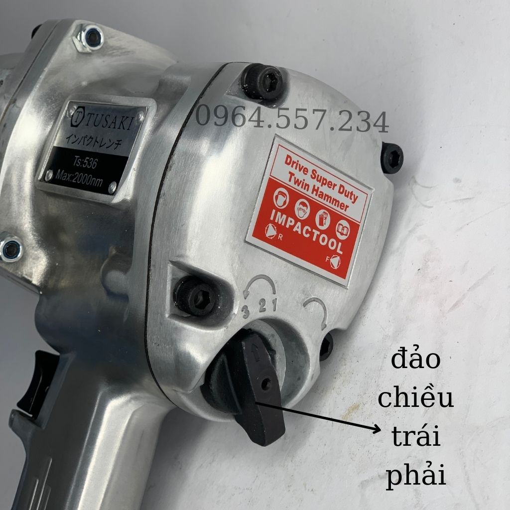 Súng Siết Bulong 3/4", Máy Mở Bulong Ts-536 Bằng Hơi Khí Nén TUSAKI- JAPAN