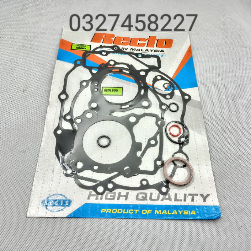 Bộ ron, gioăng phốt máy đen quylat xe Winner 150 Recto