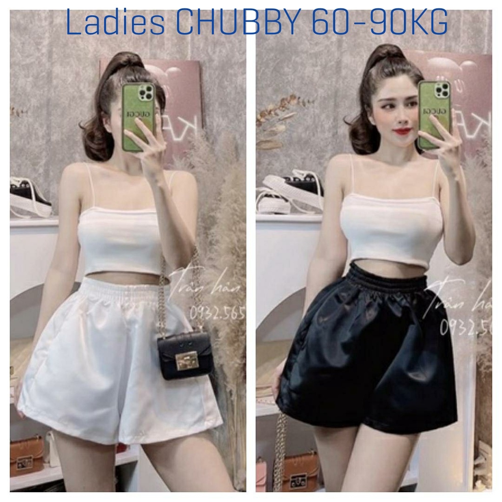 Quần Sooc Bigsize Gấm Tacta Mặc Bốn Mùa Giá Siêu Mềm (60 - 90Kg) Ms75