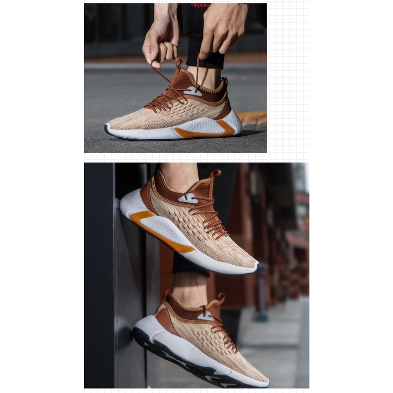 Giày thể thao nam màu Nâu lịch lãm- GTT05 | BigBuy360 - bigbuy360.vn