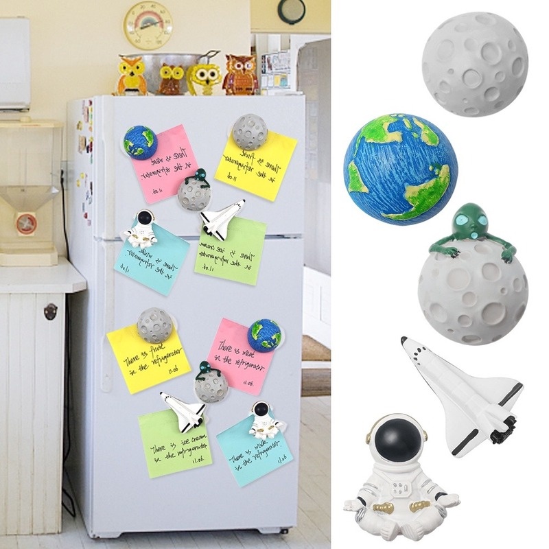Phi hành gia 3D bằng nhựa resin có nam châm dùng để dán trang trí tủ lạnh