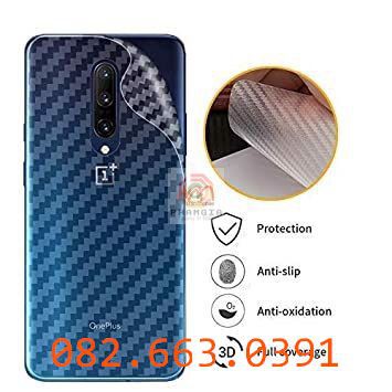 Miếng dán mặt lưng skin carbon Oneplus 7