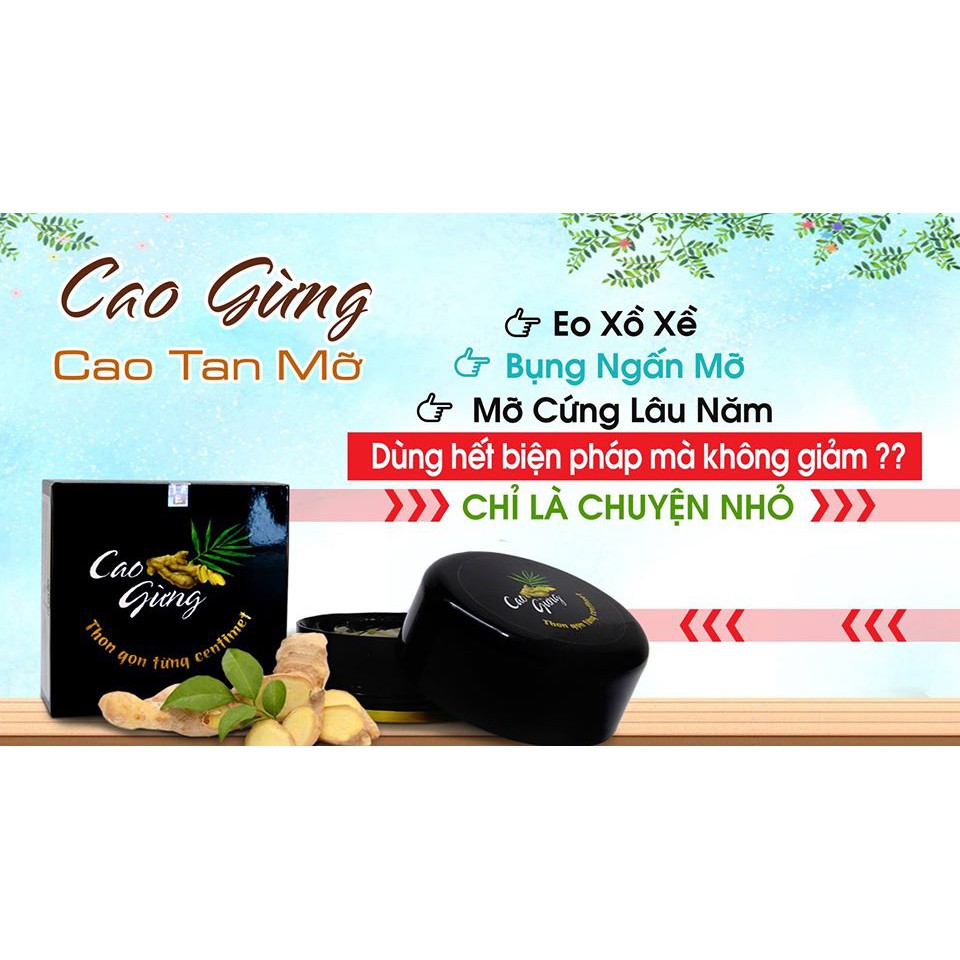 [Hoàn Tiền Nếu Không Hiệu Quả] Kem Tan Mỡ Bụng CAO GỪNG (An Toàn Cho Mẹ Sau Sinh)