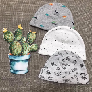 Mũ cotton mềm cao cấp cho bé từ sơ sinh -1 tuổi