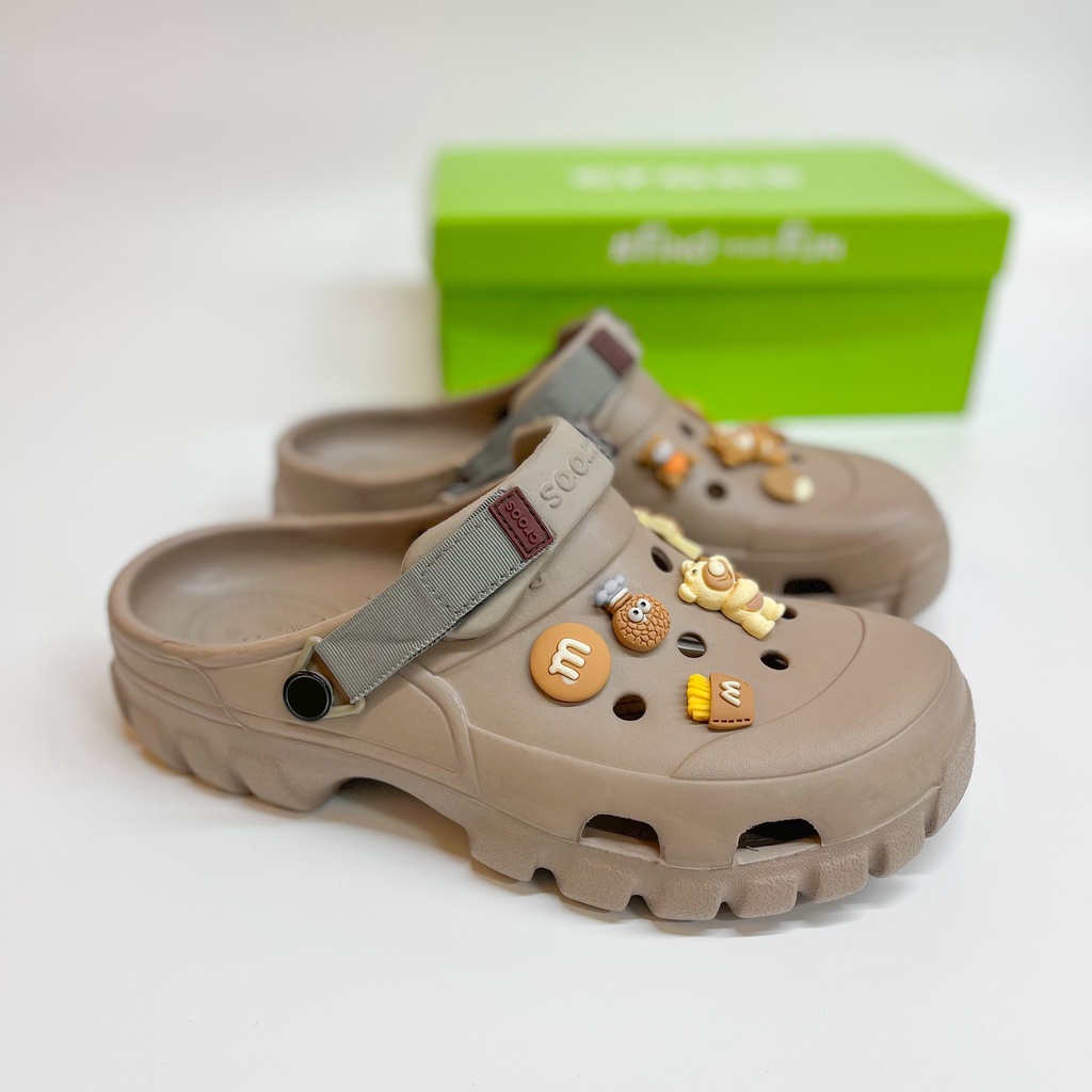 (OF) - Dép Crocs Nam Off-road Clog Nam Chính Hãng - Size 40 41 42 43 44 - Tặng 10 Jitbitz - Sấu Vui Vẻ