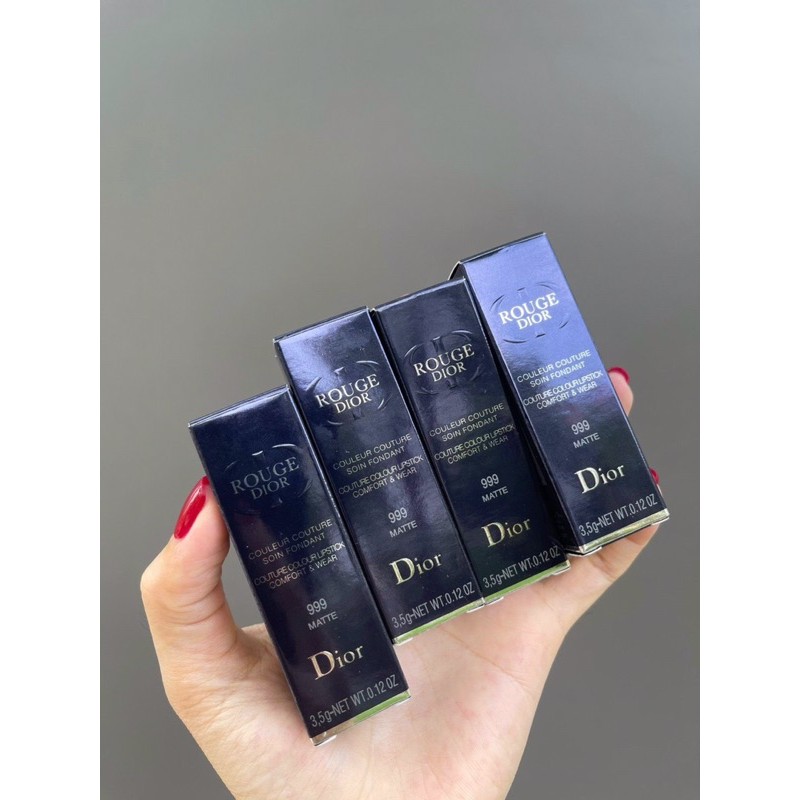 Son Dior MINI 999 Rouge Màu Đỏ matte mini 1.5g có hộp